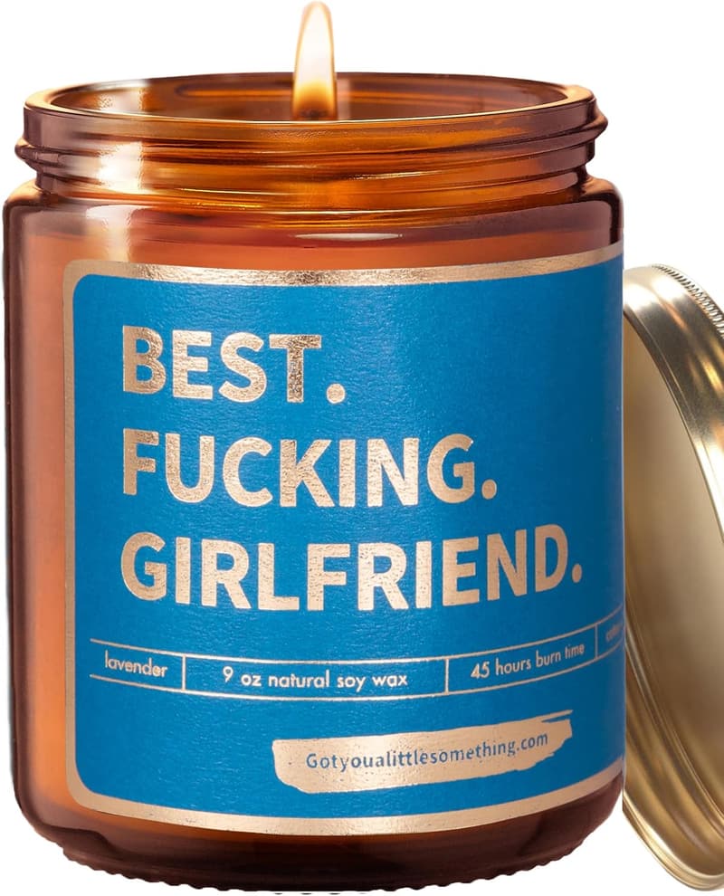 Funny Novelty Scented Candle for Girlfriend's Birthday