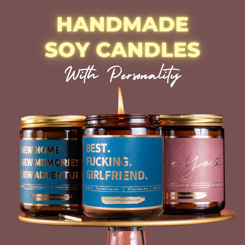Funny Novelty Scented Candle for Girlfriend's Birthday