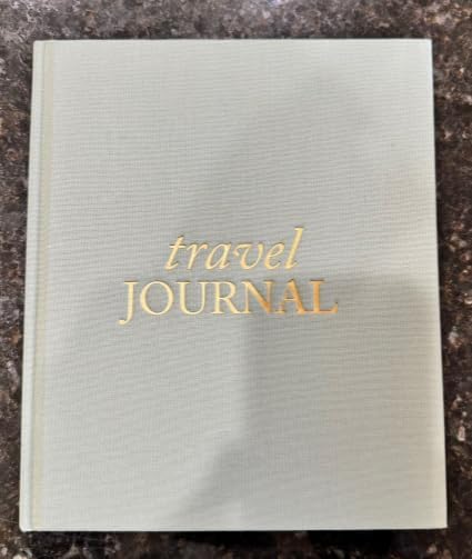Travel Journal - Elegant 110-Page Linen Hardcover (Sage Green)