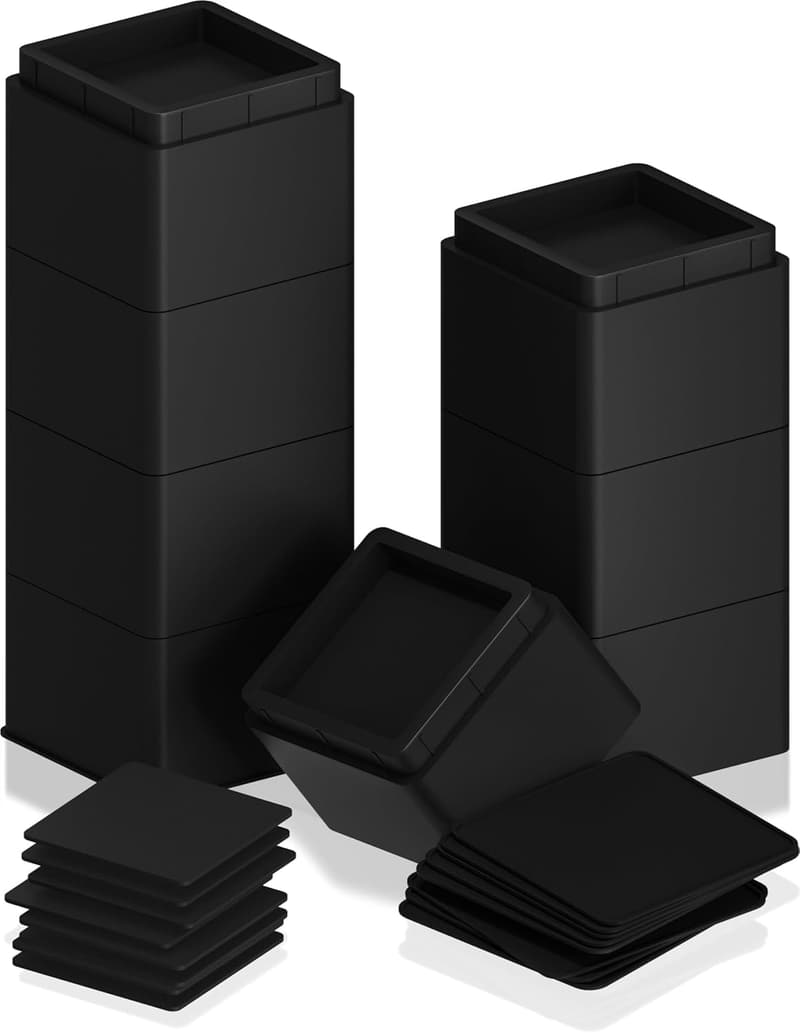 Adjustable 3-Inch Bed Risers - Heavy Duty Stackable Set of 8