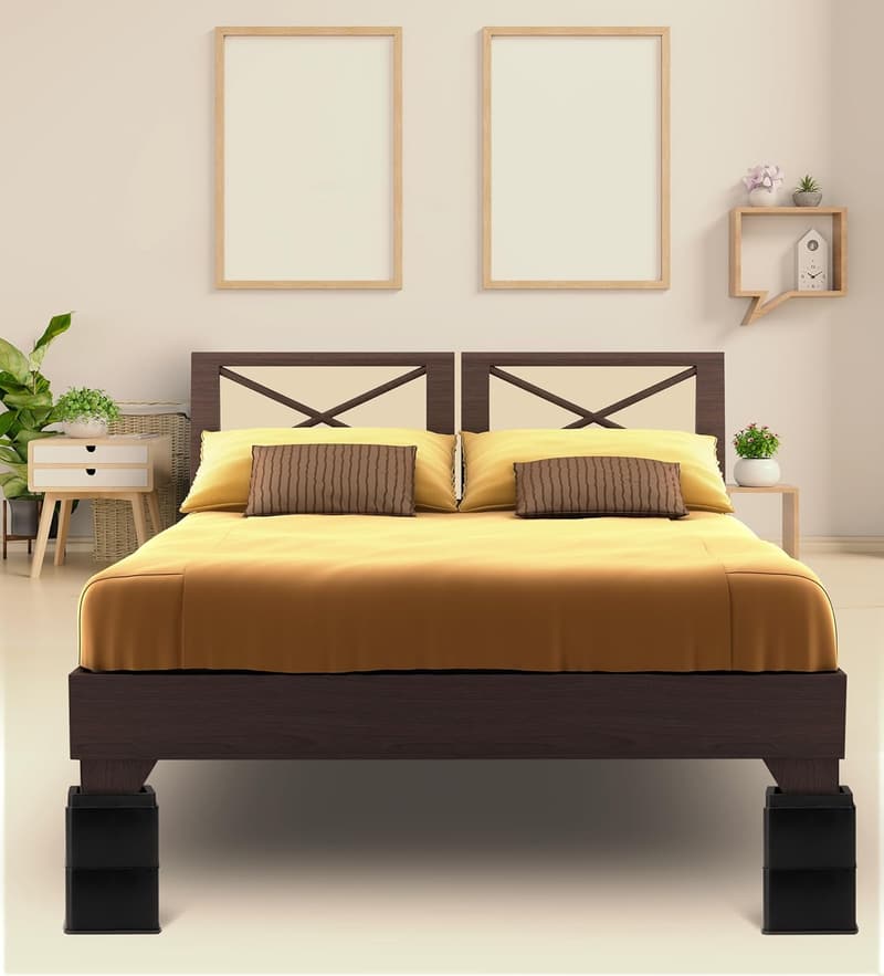 Adjustable 3-Inch Bed Risers - Heavy Duty Stackable Set of 8