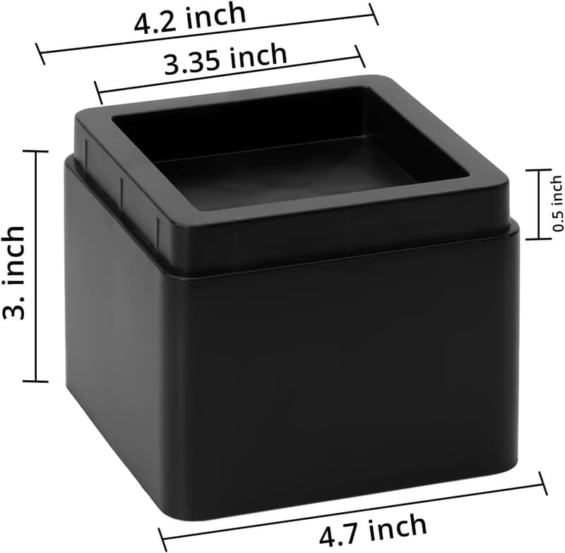 Adjustable 3-Inch Bed Risers - Heavy Duty Stackable Set of 8