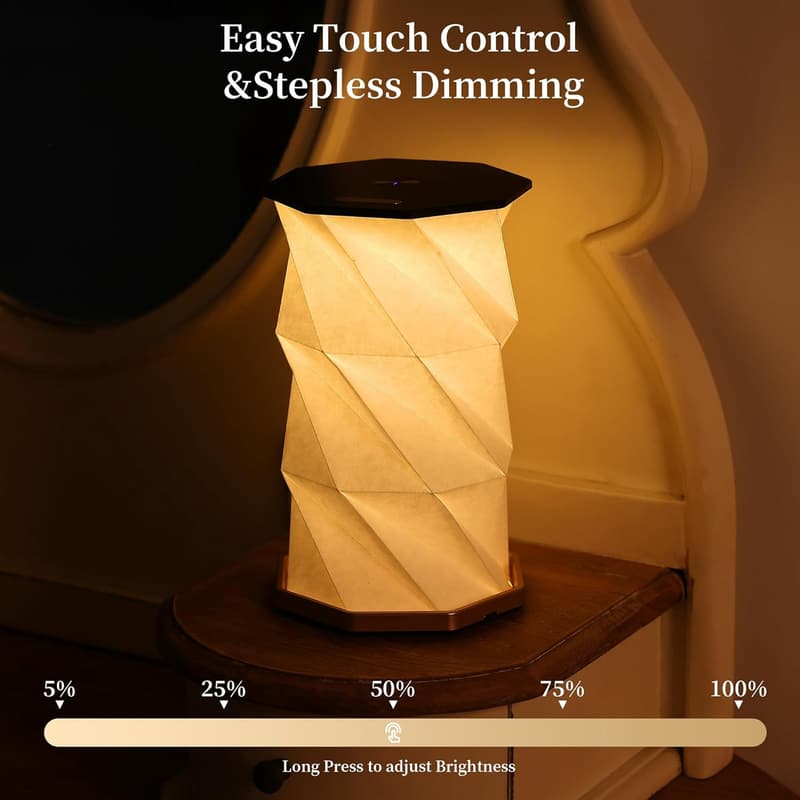 Rechargeable Touch Dimmer Travel Lamp for Couples & Individuals