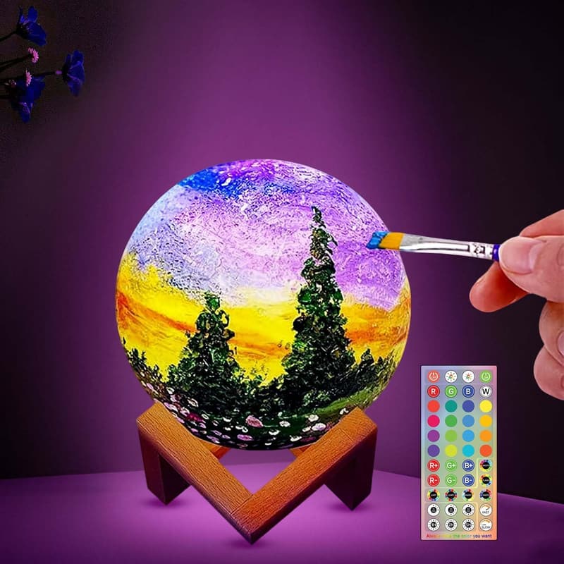 DIY 3D Moon Lamp Kit for Kids' Birthday Ages 6-13