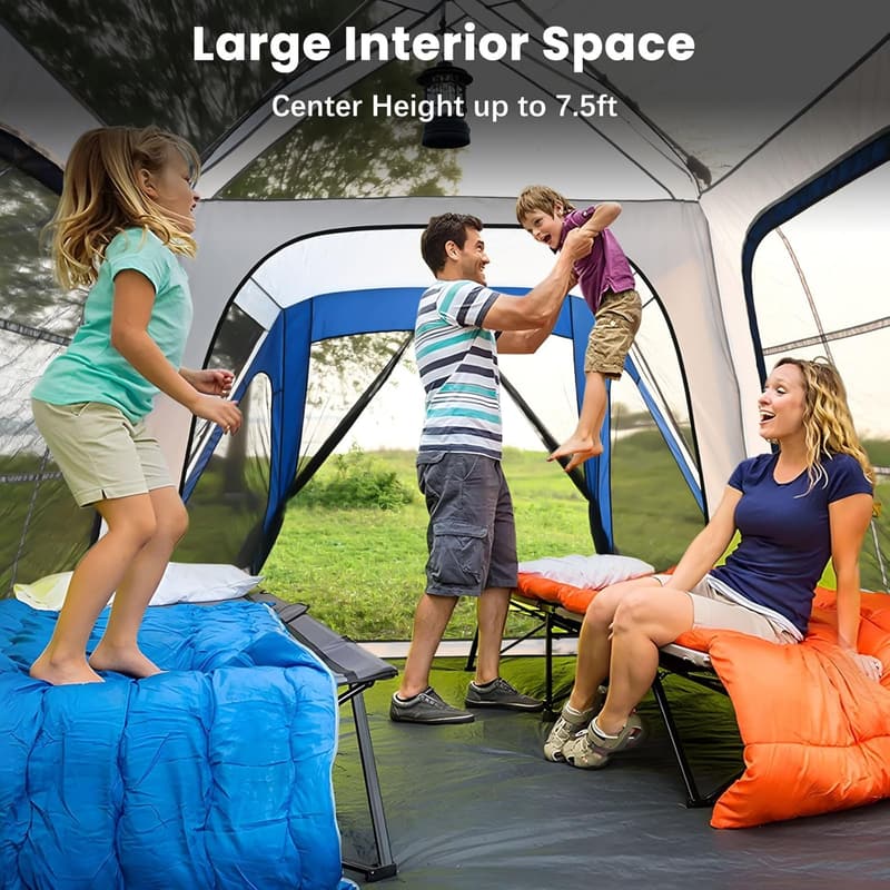 Navy Blue SUV Tent Attachment for 6-8 Person Camping