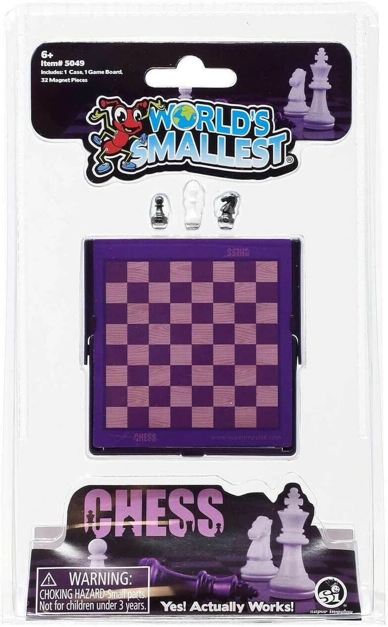 Miniature Chess Set for 2 Players - Compact & Portable
