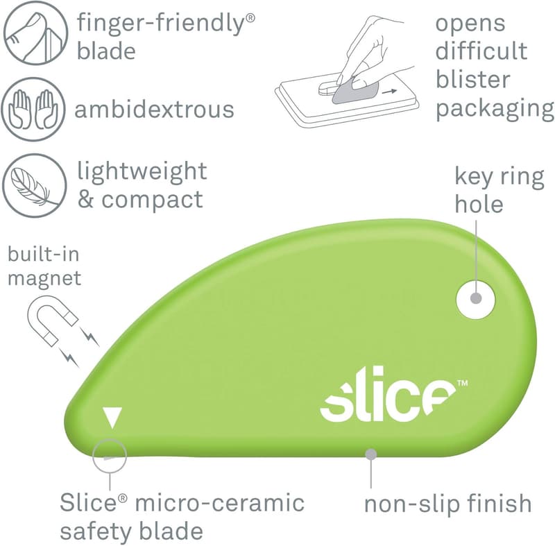 Slice Ceramic Box Cutter Keychain - 2 Pack