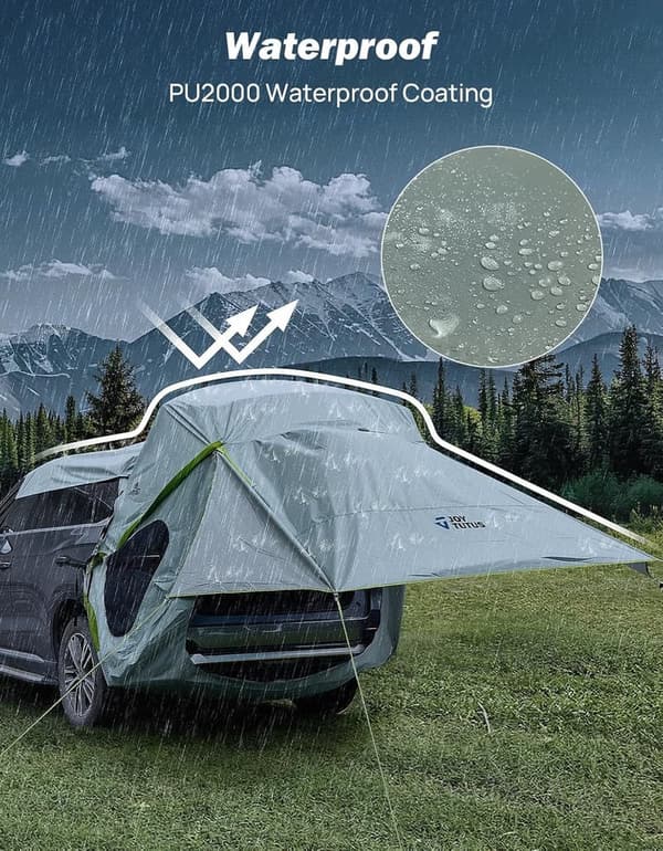 Water-Resistant SUV Tailgate Tent with Awning - Universal Fit