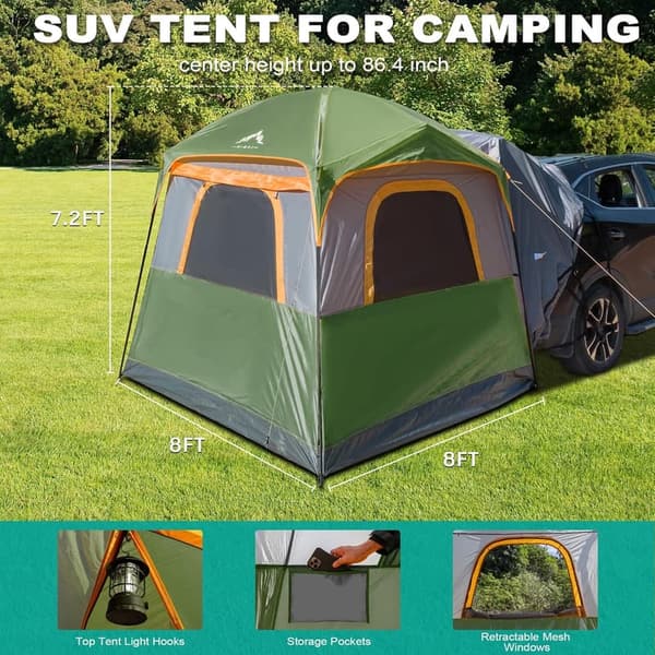 Spacious Waterproof SUV Camping Tent for 5-8 People