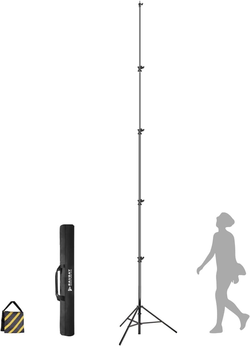 Heavy-Duty 16' Telescoping Video Camera Tripod Stand