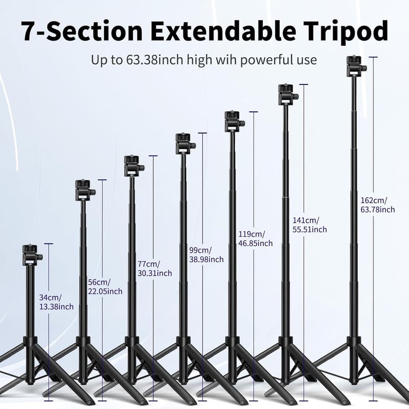 Extendable Selfie Stick Tripod for GoPro and Action Cameras