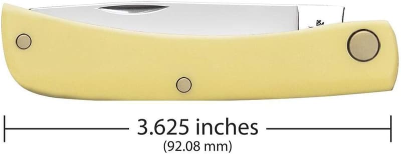 Personalized Yellow Synthetic Case for Sod Buster Jr Knife