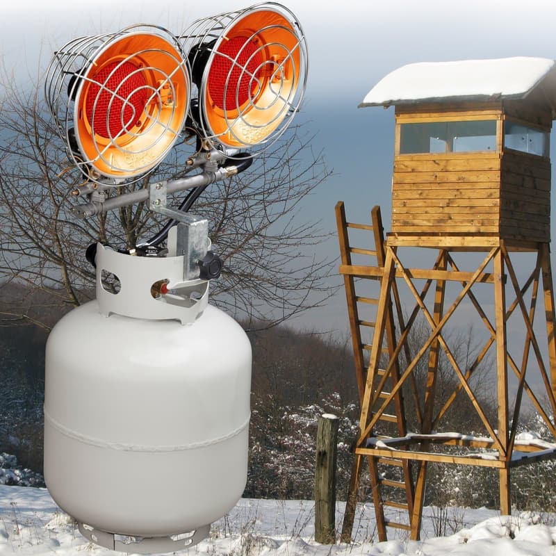 Avenger Infrared Double Burner Outdoor Heater, 30,000 BTU