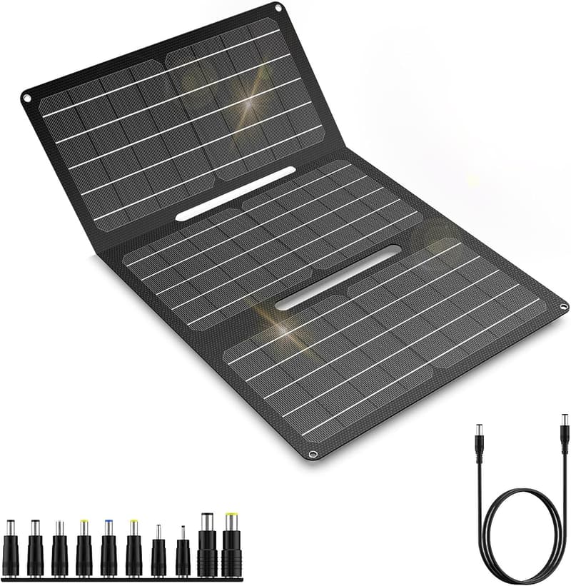 30W Portable Solar Panel Charger, ETFE Foldable, Waterproof