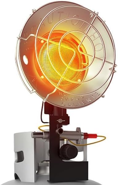 Portable Camping Propane Heater, 6200 BTU with Electric Ignition