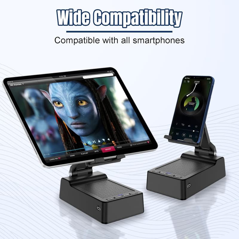 Wireless Bluetooth Speaker & Phone Stand for Him