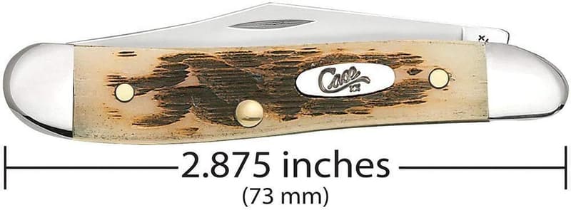 Personalized Peanut Peach Seed Jig Amber Bone Knife - Free Engraving