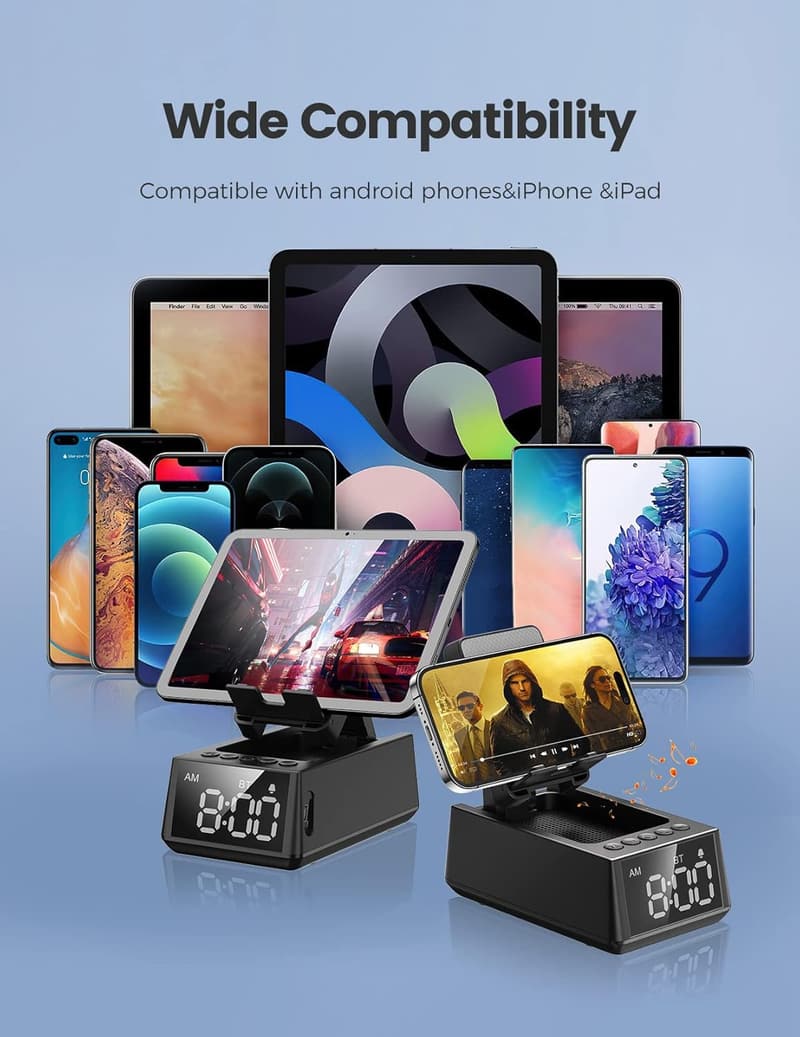Bluetooth Speaker & Phone Stand - Unique Multifunctional Gift for All