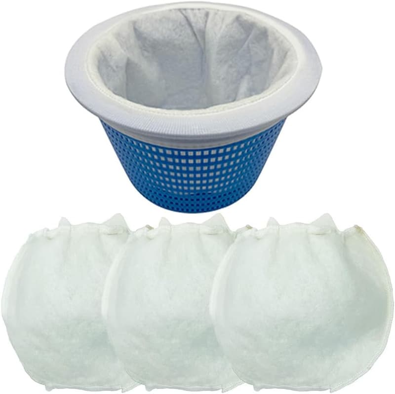 Reusable Pool Skimmer Filter Socks - Precision Debris Removal (3 Pack)