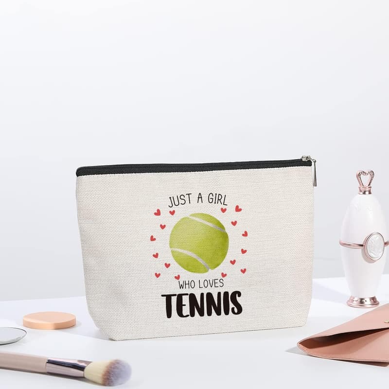 Makeup Bag for Tennis Players - Birthday Gift for Her