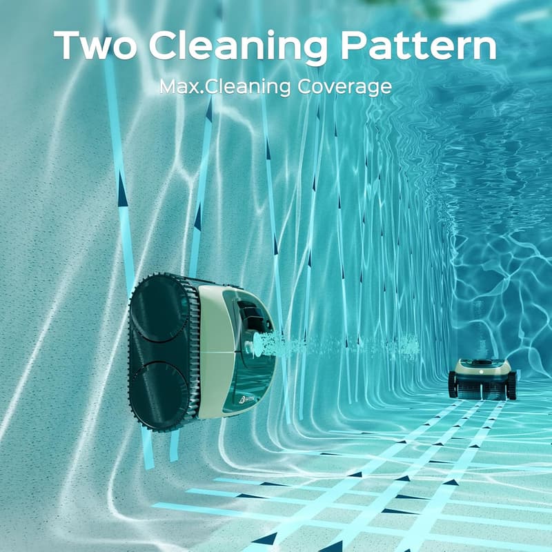 Cordless Robotic Pool Vacuum for Inground Pools, 150 Min Runtime
