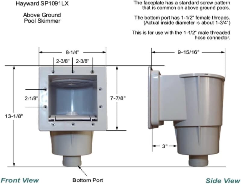 Hayward Dyna-Skim Above-Ground Pool Skimmer