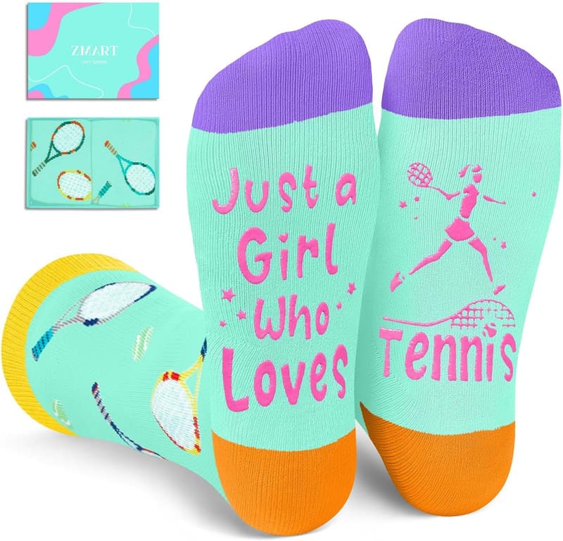 Funny Socks for Girls - Cheerleader, Tennis, Hiking Gift