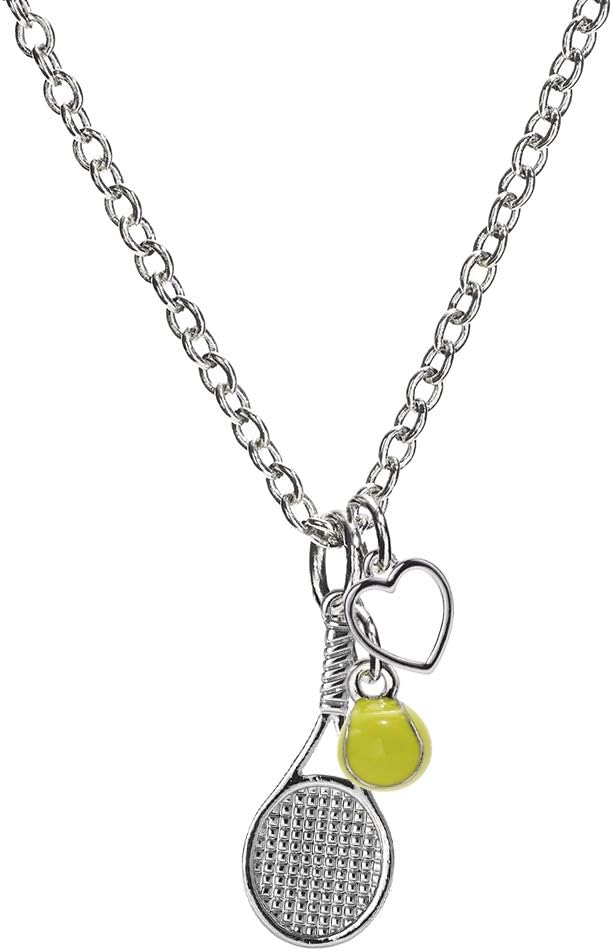 Sports Fan Heart Pendant Necklace for Women - Multi-Sport Gift