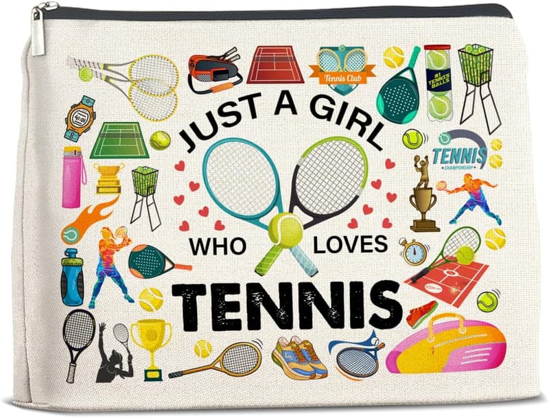 Tennis Lover Cosmetic Bag - Perfect Gift for Girls and Women