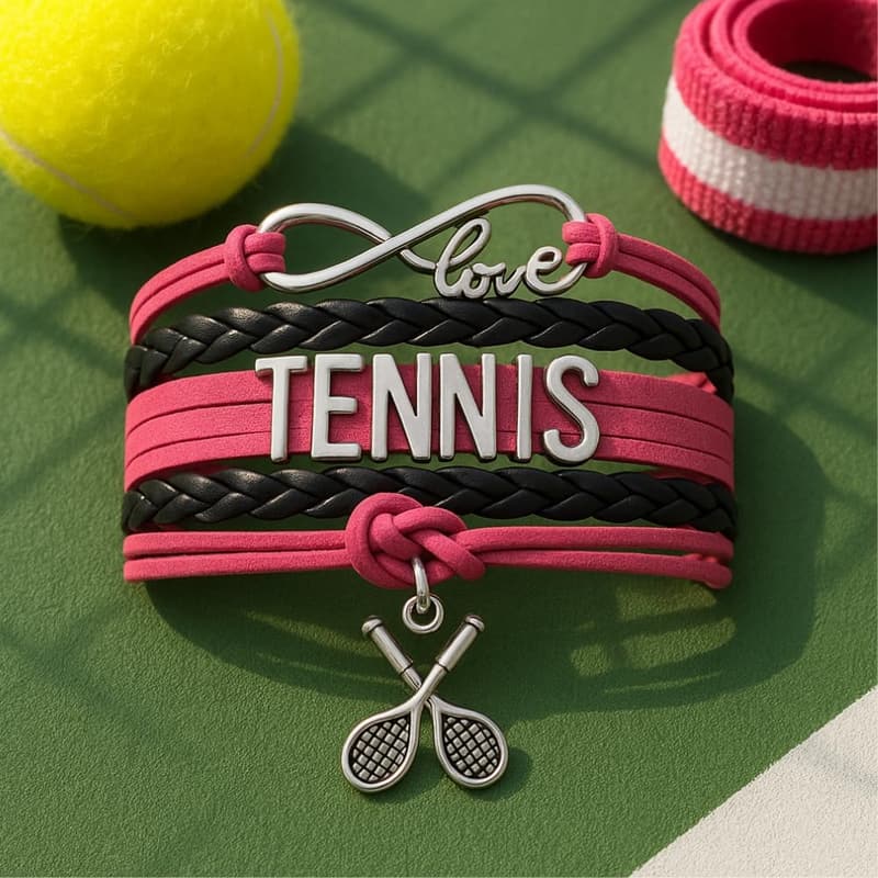 Tennis Charm Bracelet for Girls & Women - Ideal Birthday Gift