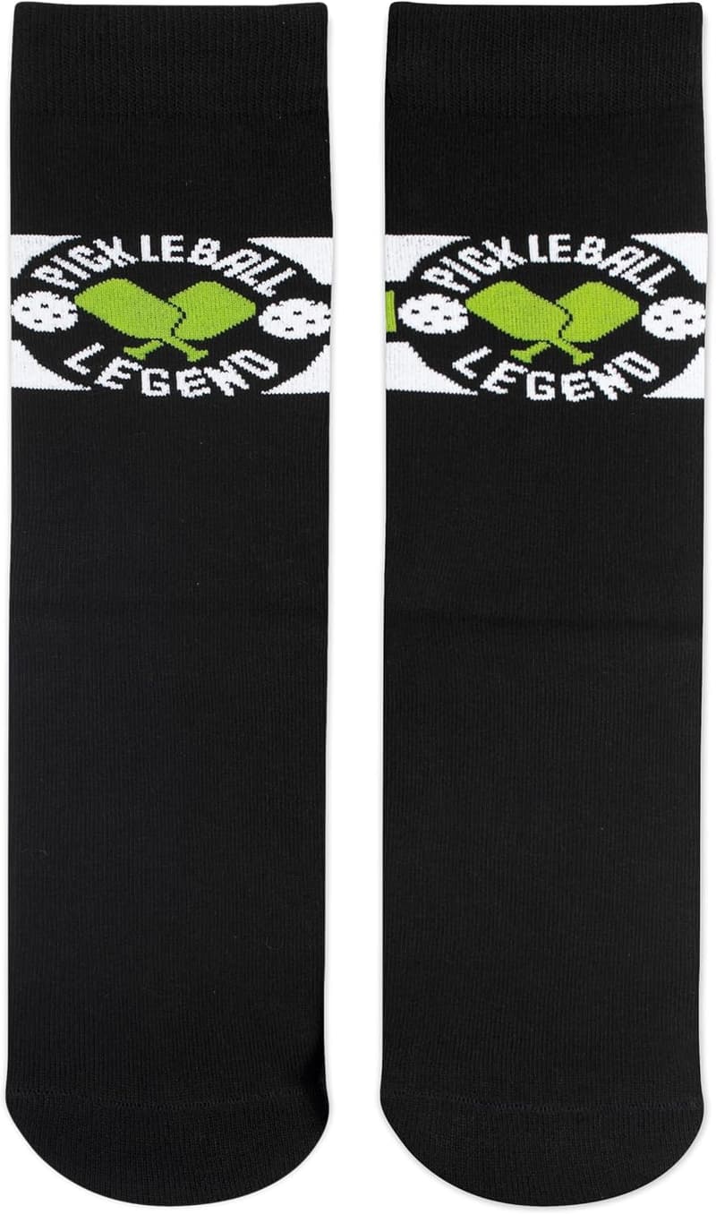 Funny Pickleball Socks for Adults - Crew Length, One Size