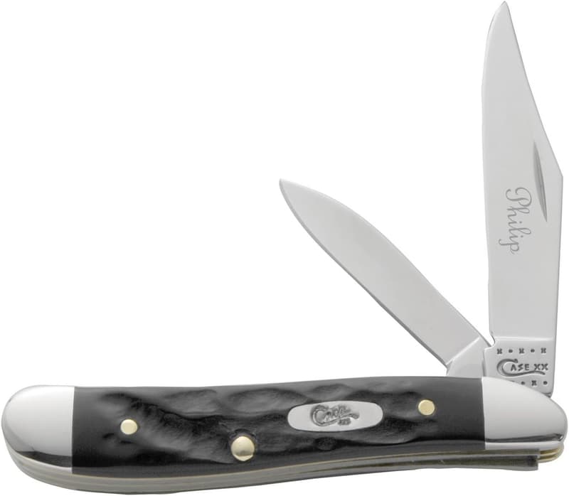 Personalized Black Peanut Pocket Knife with Free Engraving