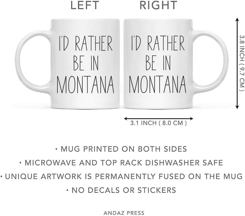 Montana Coffee Mug Gift for Long-Distance Students, 11oz.