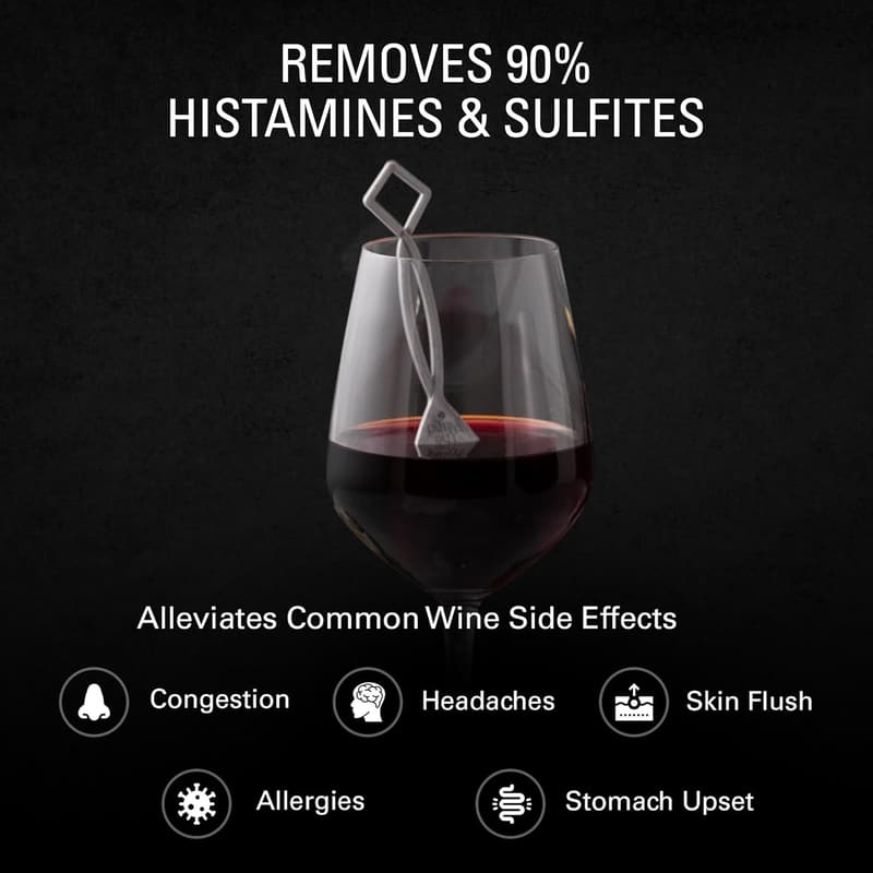 Wine Wand Purifier with 3 Filters for Allergies & Sensitivities