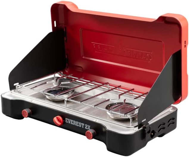 Portable Two-Burner Camp Stove - 20,000 BTU Output