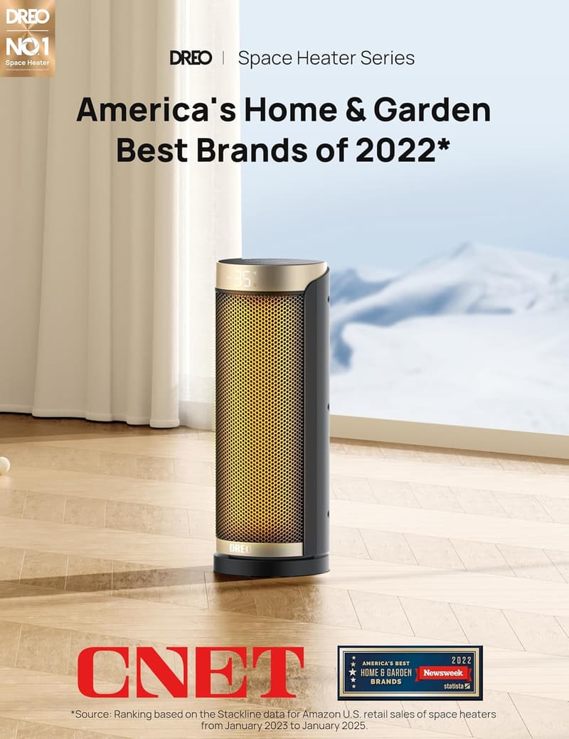 Dreo 1500W Ceramic Space Heater with Remote and Oscillation