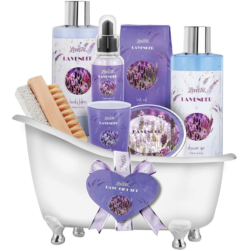 Mother's Day Lavender Spa Gift Basket for Women