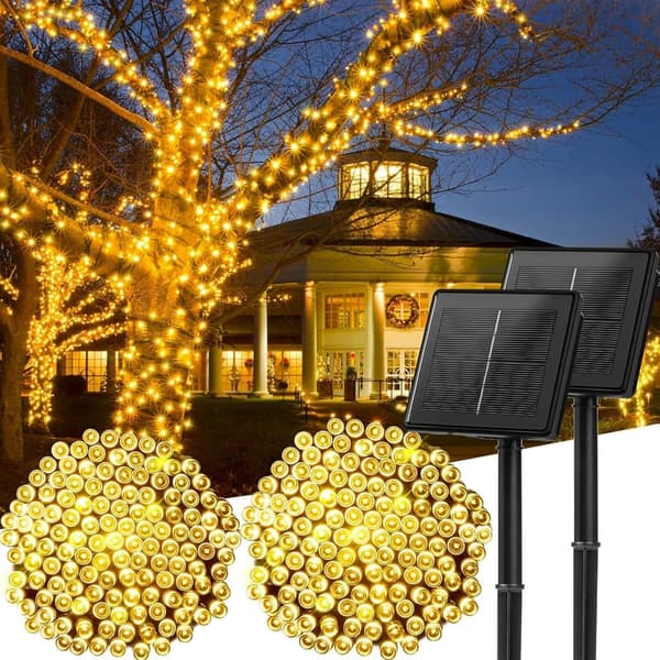 Solar Outdoor String Lights – 144FT, 400 LED, 8 Modes, Waterproof