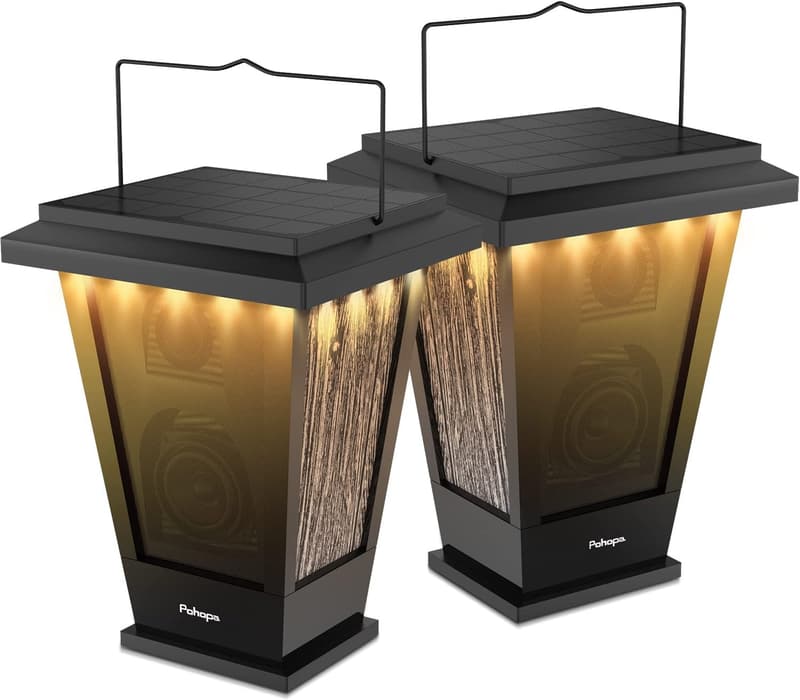 Waterproof Solar-Powered Bluetooth Speakers 20W Dual Pairing (2-Pack)