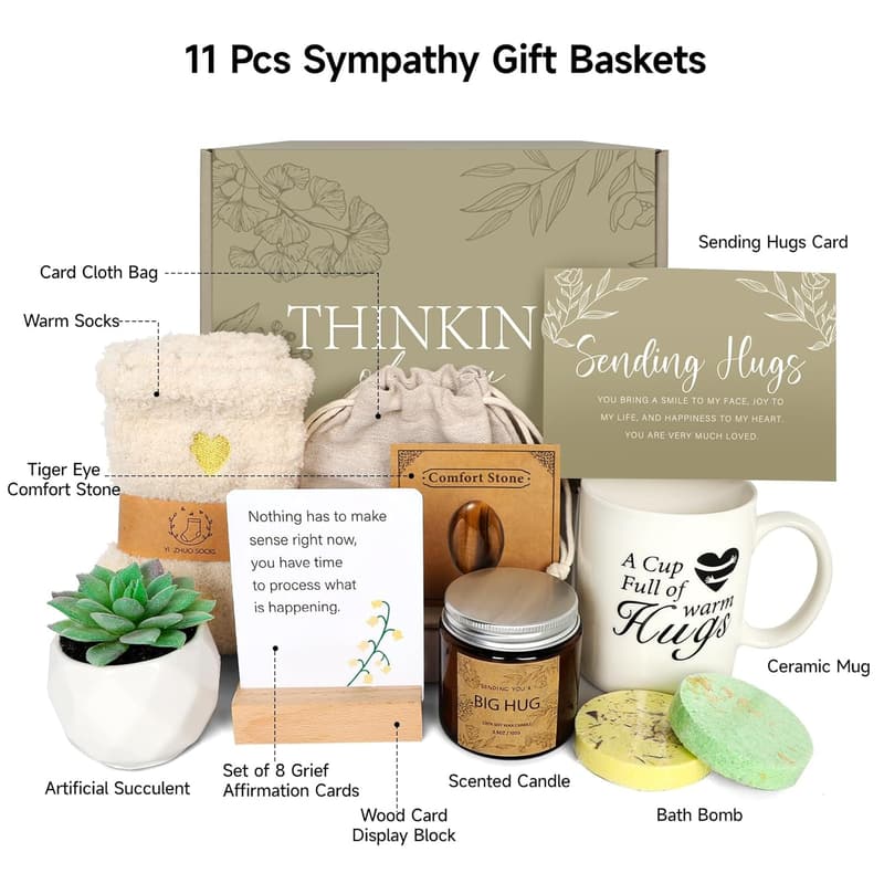 Get Well Soon Gift Basket for Women - Care Package for Friends