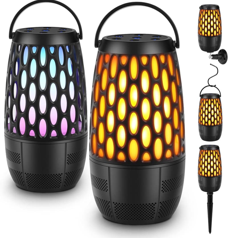 Outdoor Birthday Gift: Portable Bluetooth Speakers with Lights, Waterproof