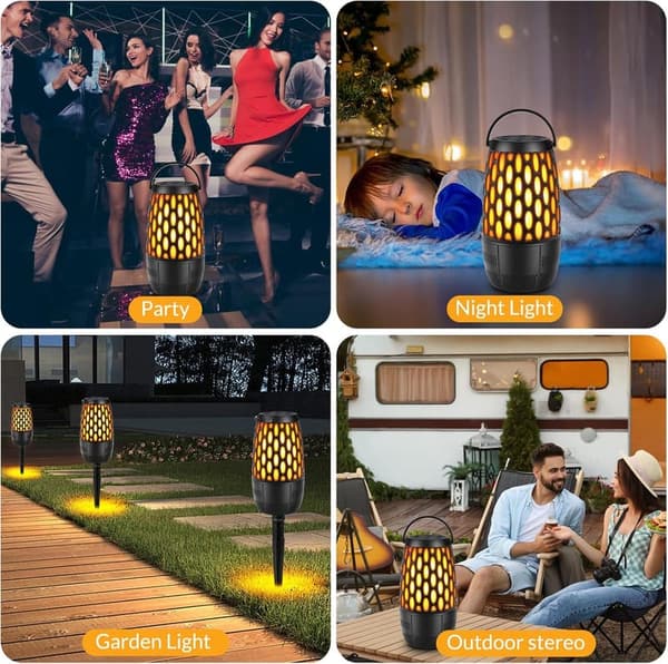 Outdoor Birthday Gift: Portable Bluetooth Speakers with Lights, Waterproof