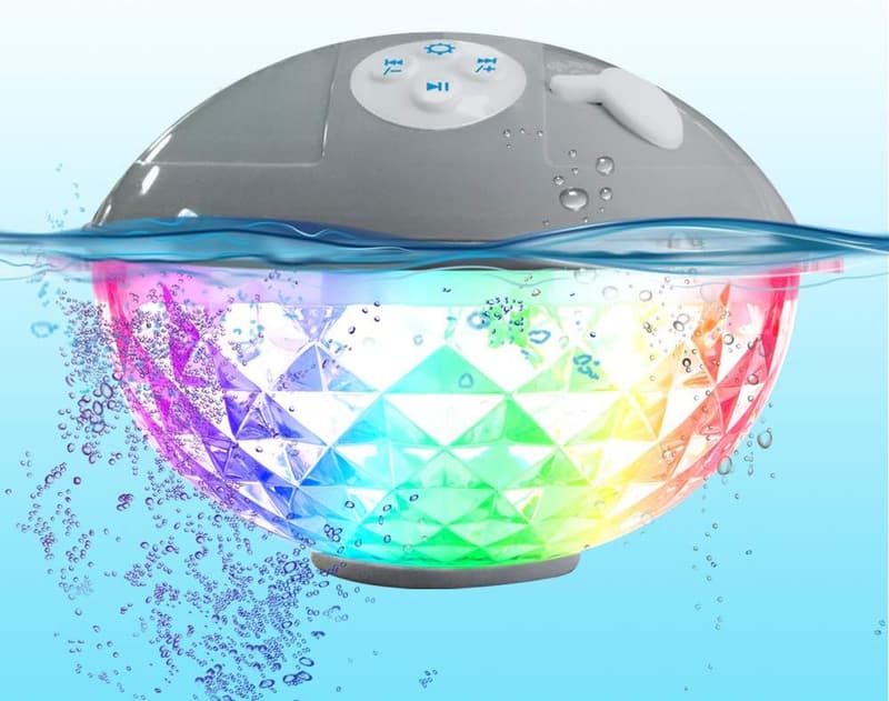 Waterproof Bluetooth Pool Speakers with Colorful Lights