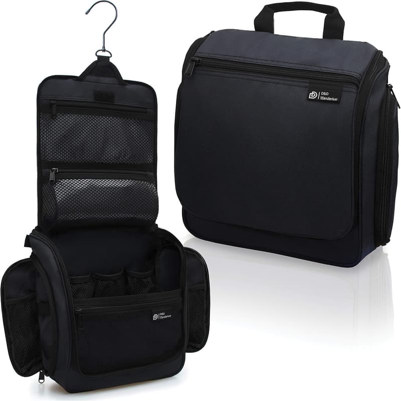 Travel Toiletry Bag for Men and Women - Water-Resistant Organizer