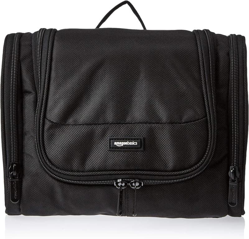Travel Toiletry Bag Organizer - Black Dopp Kit
