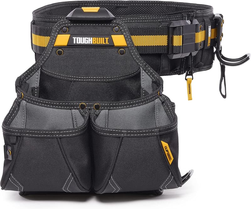 Heavy-Duty 3-Piece Handyman Tool Belt Set with Pouches