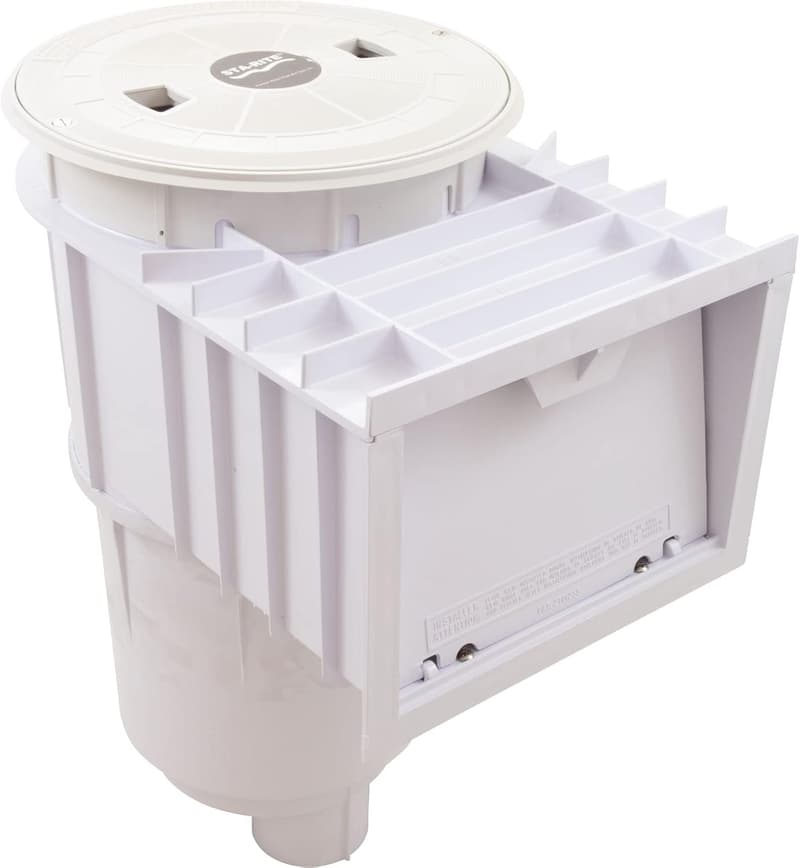 Inground Skimmer for Concrete Pools, 2 Inch Slip, White
