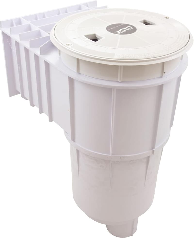 Inground Skimmer for Concrete Pools, 2 Inch Slip, White