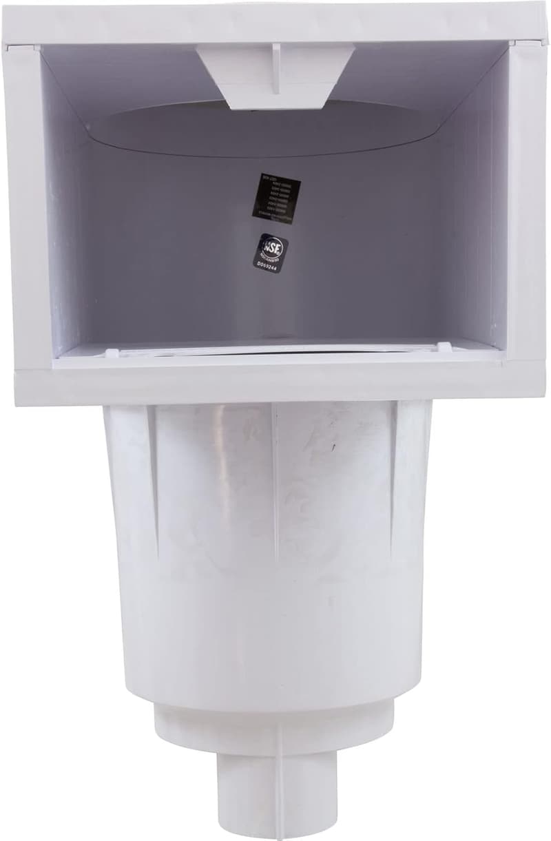Inground Skimmer for Concrete Pools, 2 Inch Slip, White