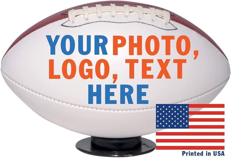 Personalized 12-Inch Football Trophy for Coaches & Fans